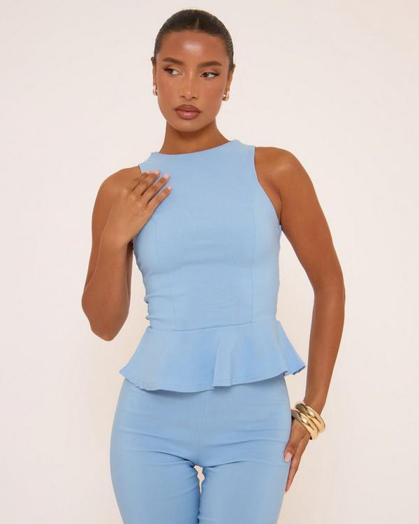 トップス CFCL POTTERY SLEEVELESS TOP #087 BLUE POTTERY SLEEVELESS TOP