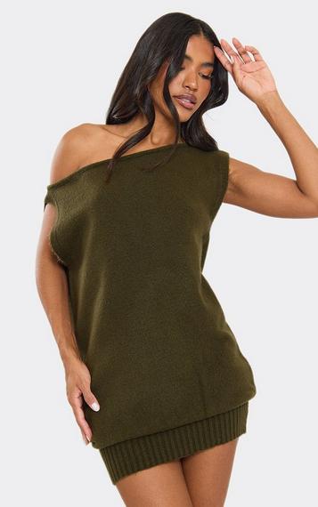 slim fit dress slacks Summer Knit dress in Sage