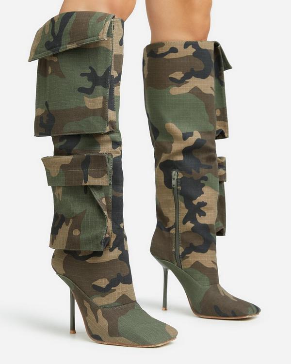 camo print boots