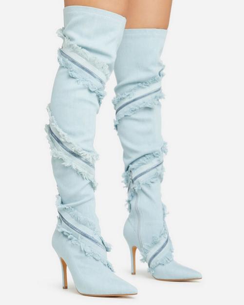 Lace up thigh outlet high heel boots