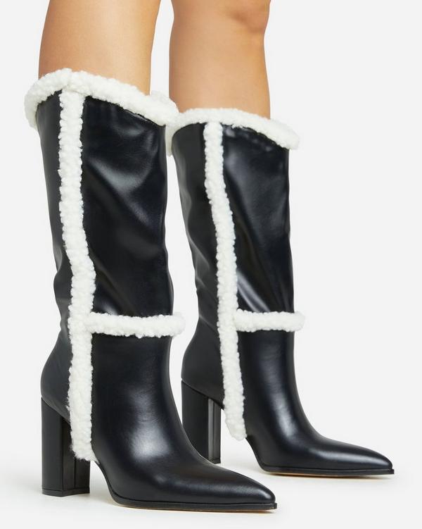 Fur calf hot sale boots