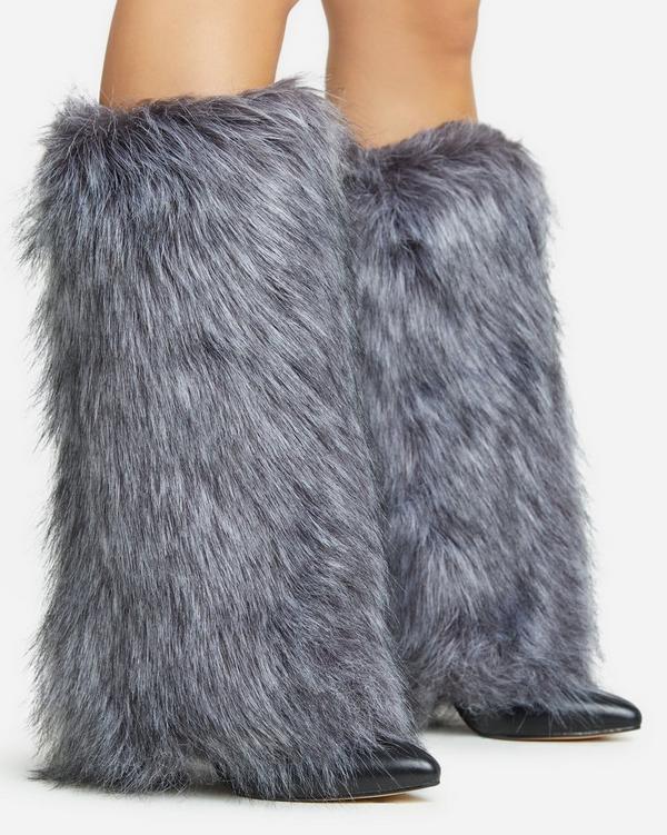 Shaggy on sale fur boots