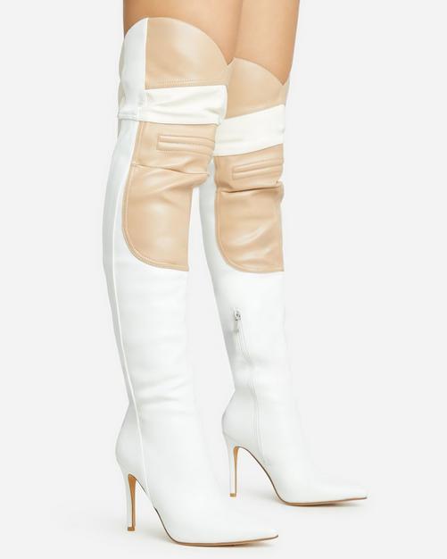 Over the knee vinyl cheap boots