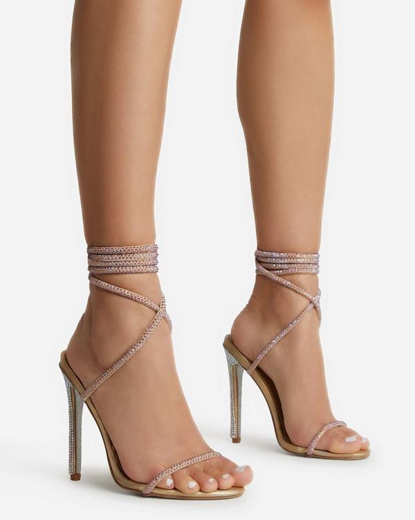 Diamante wrap best sale around heels