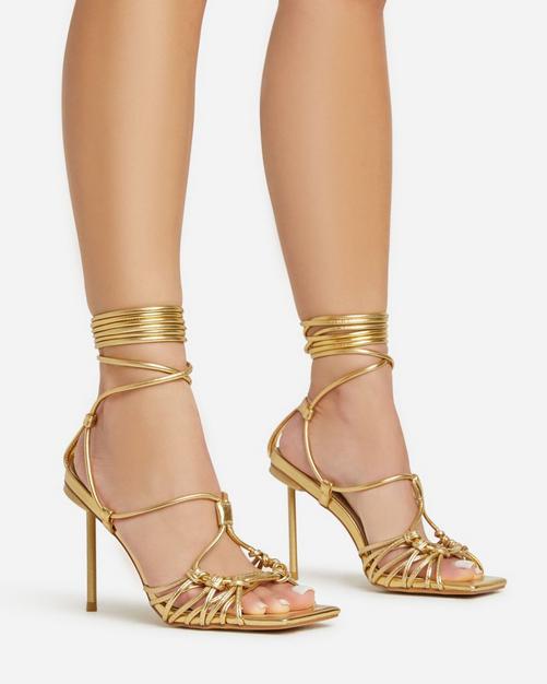 Gold Heels Gold Sandals Heels Gold Block Heels EGO