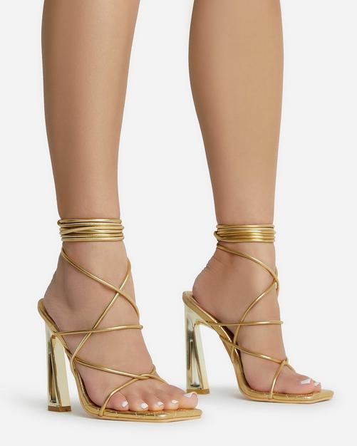 Gold Heels Gold Sandals Heels Gold Block Heels EGO