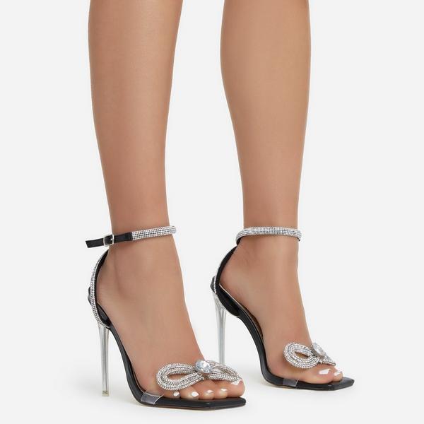 Stefanie Oversized Diamond Bow Heels