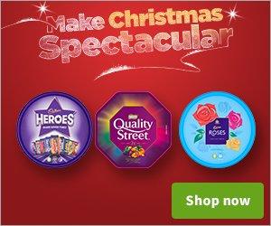 Christmas spectacular chocolate boxes