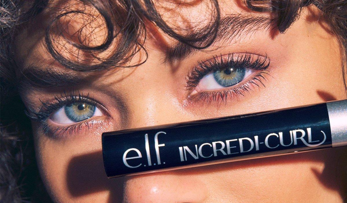 Model Wearing Volumizing and Curling Mascara