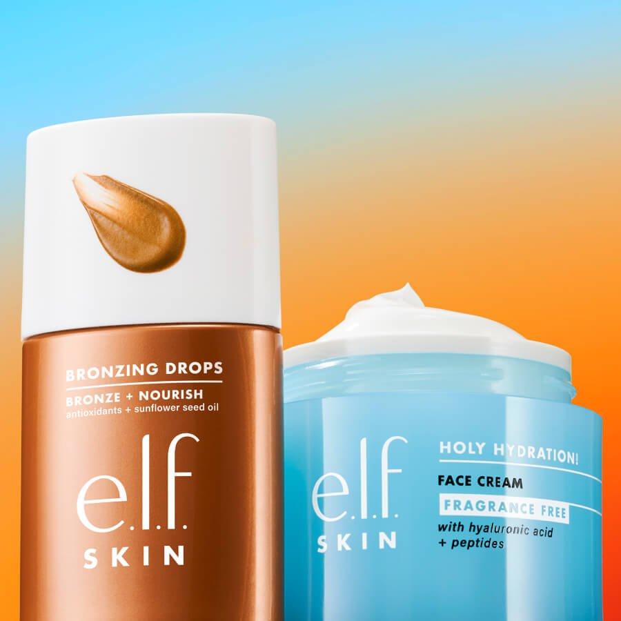 e.l.f. Bronzing Drops and Holy Hydration! Face Cream