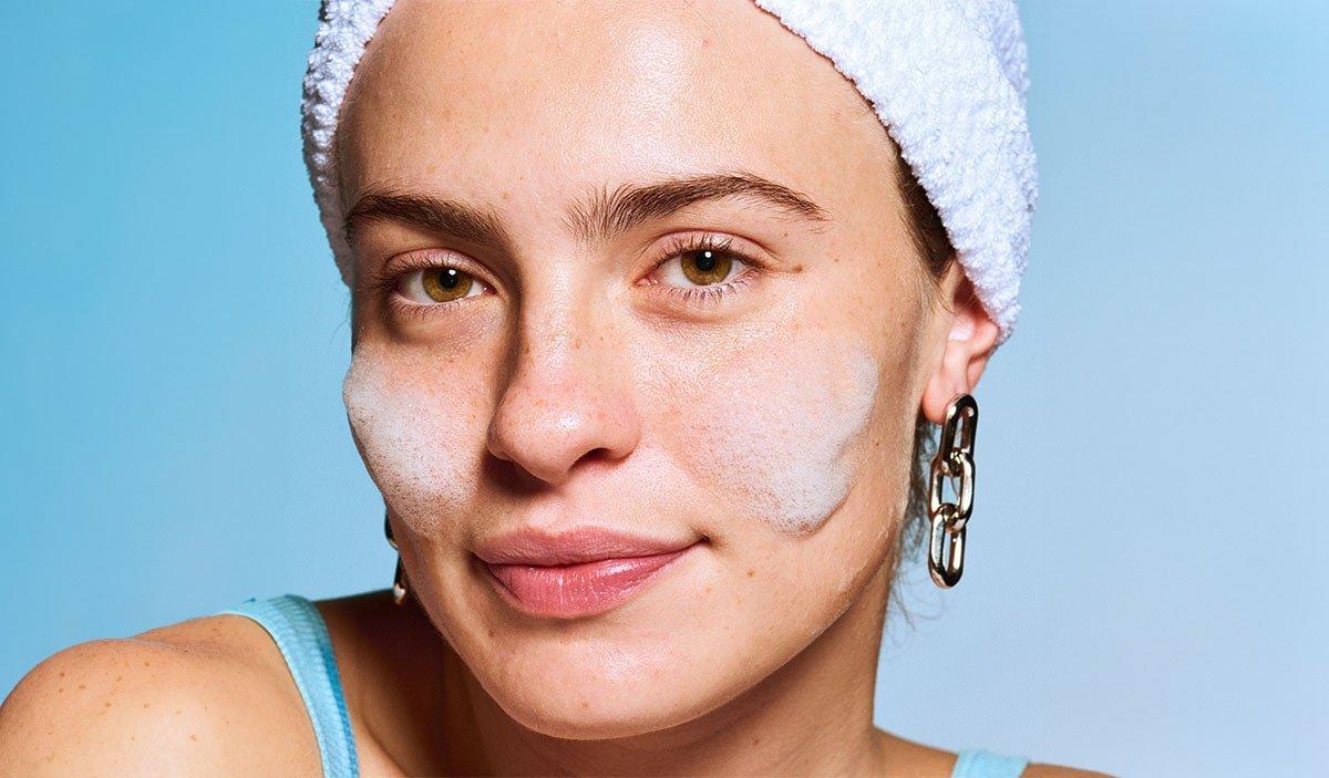 Model Using Skin Prep