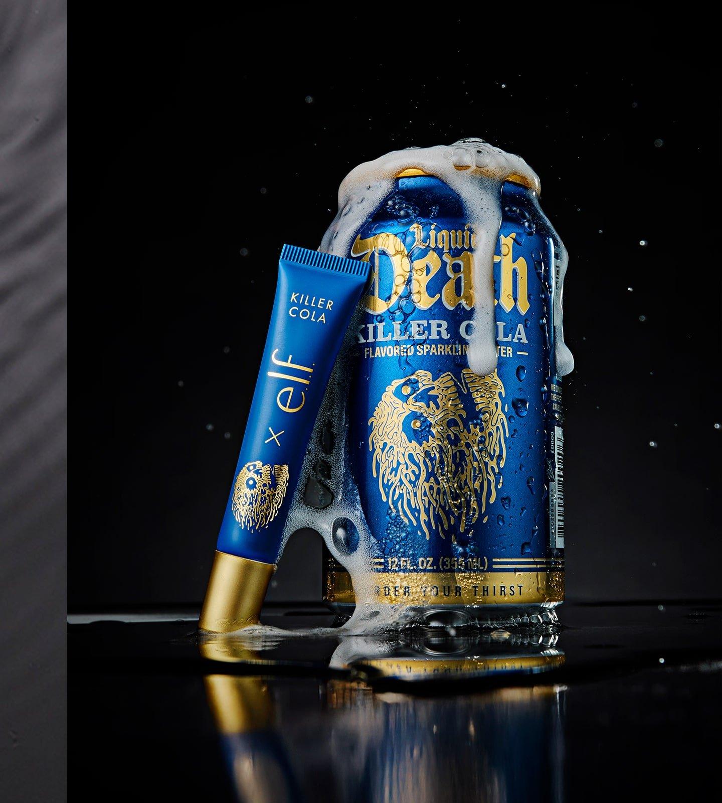 e.l.f. x Liquid Death Lip Embalm, shade Killer Cola