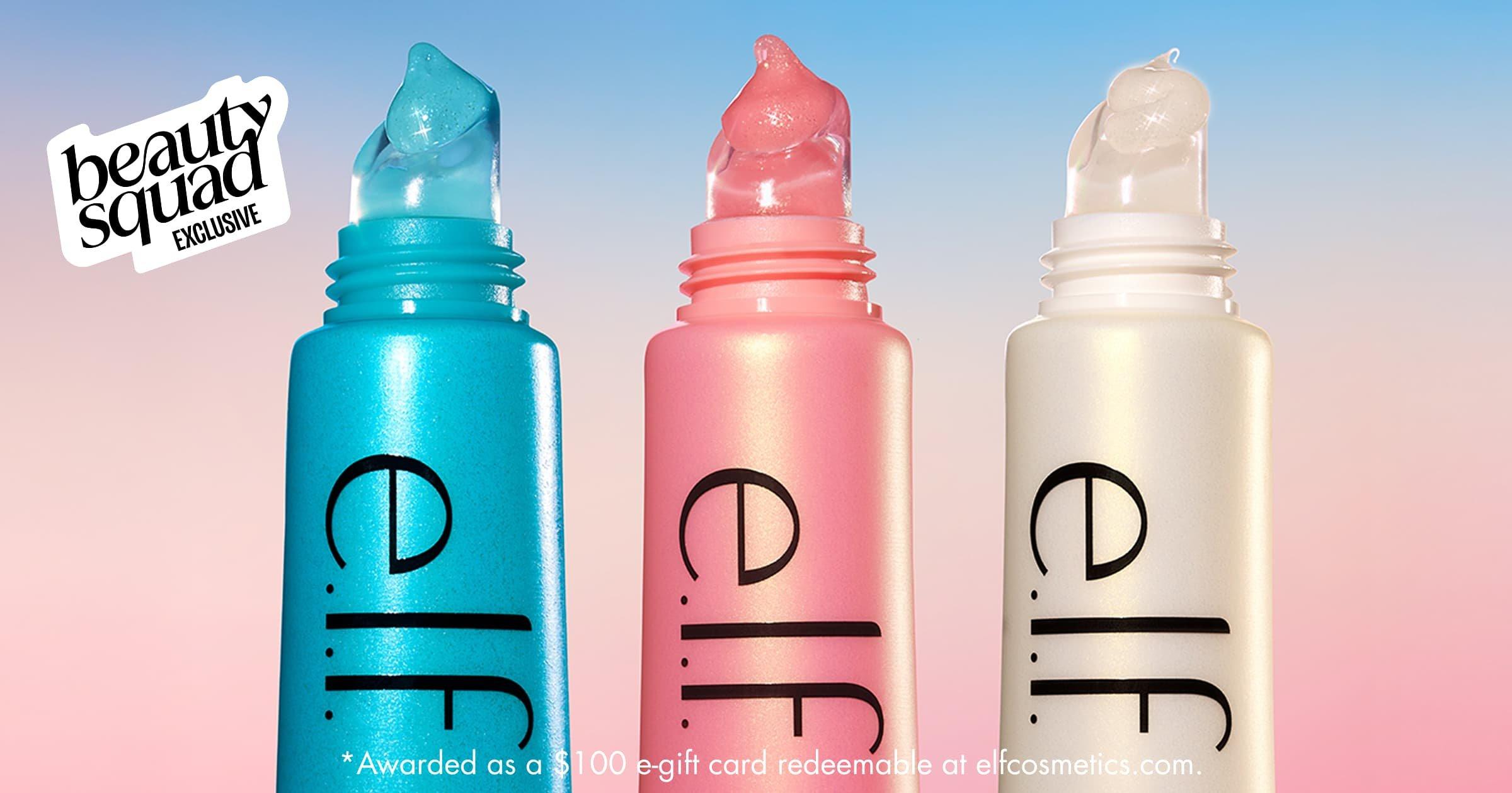 *Awarded as a $100 e-gift card redeemable at elfcosmetics.com