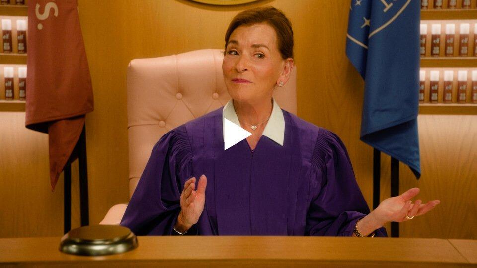 Judge Beauty, woman in purple robe