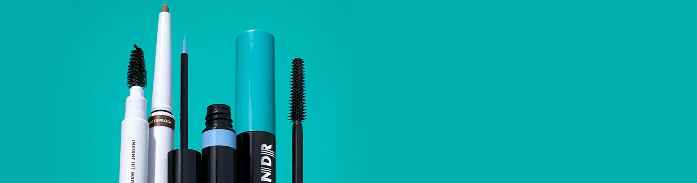 eye makeup to script brows, lengthen lashes and define eyes for OM-elf-G looks