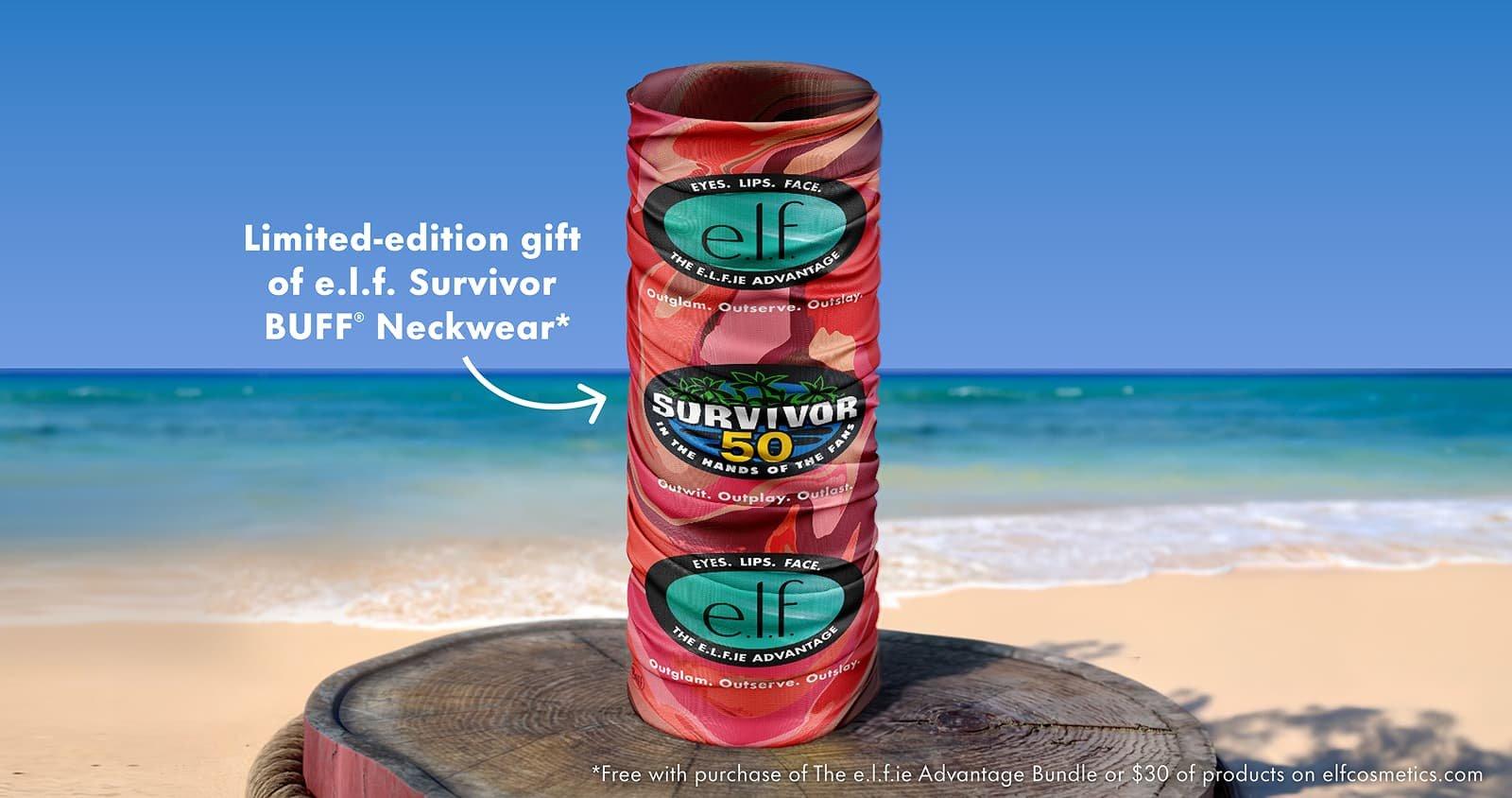beauty squad exclusive: Limited-edition gift of e.l.f. Survivor Buff Neckwear