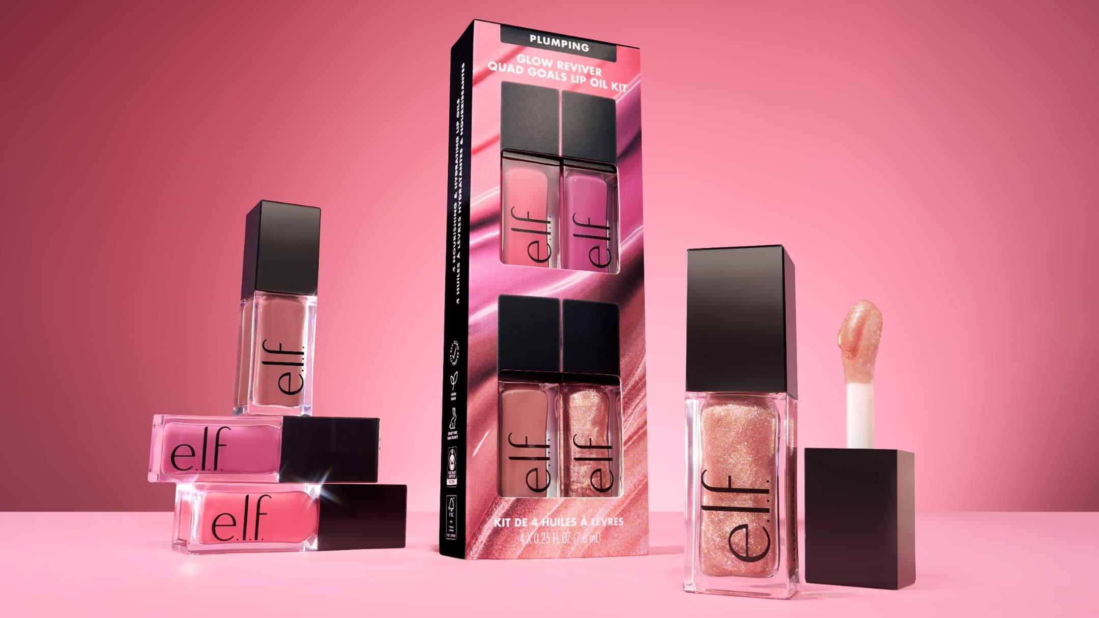 e.l.f. Glow Reviver Quad Goals Lip Oil Kit