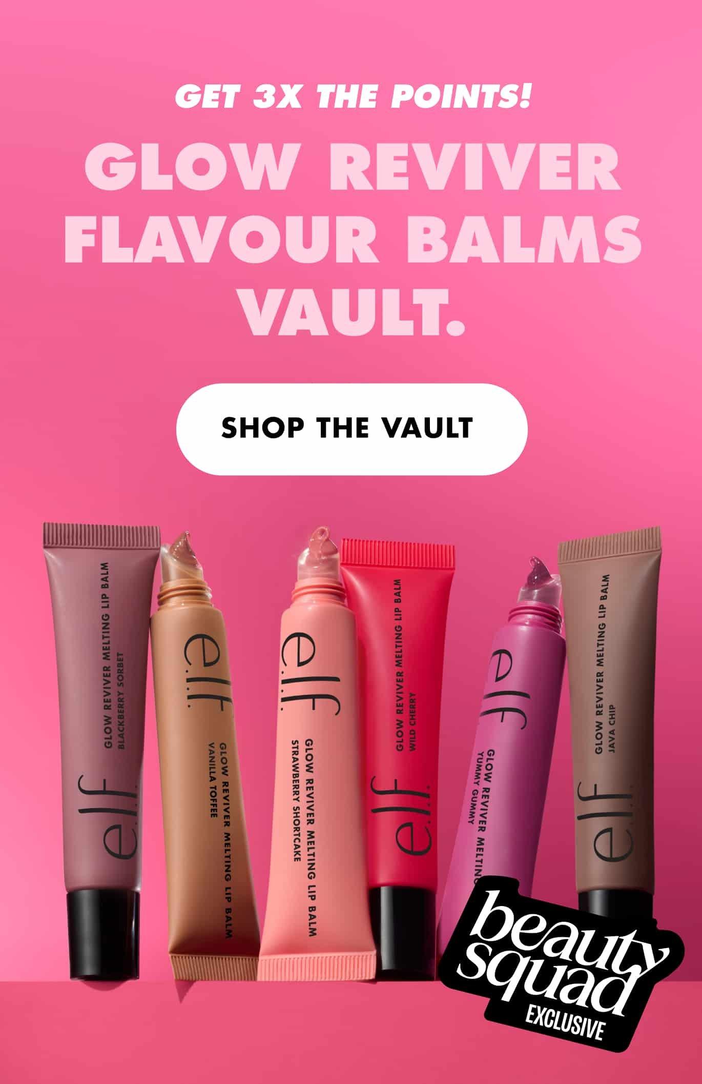 beauty squad exclusive: Glow Reviver Flavour Balms Vault