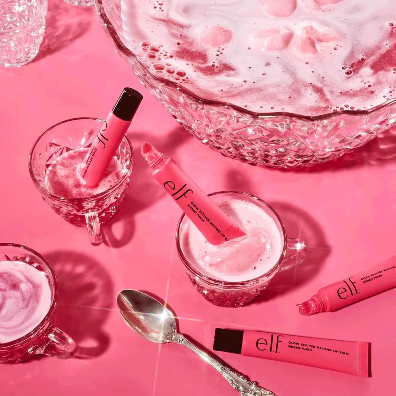 e.l.f. Glow Reviver Melting Lip Balm, shade Sherbet Punch