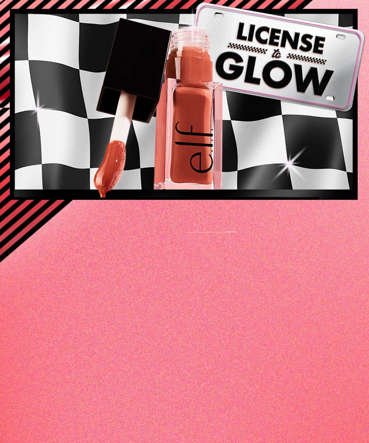 e.l.f. Glow Reviver Lip Oil with LICENSE to GLOW plate