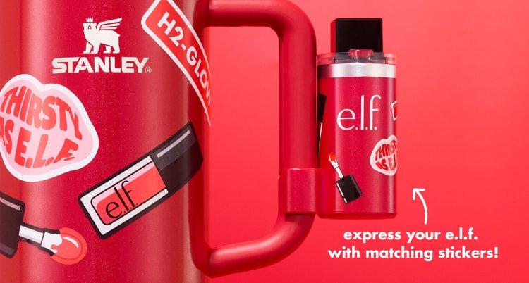 express your e.l.f. with matching stickers!