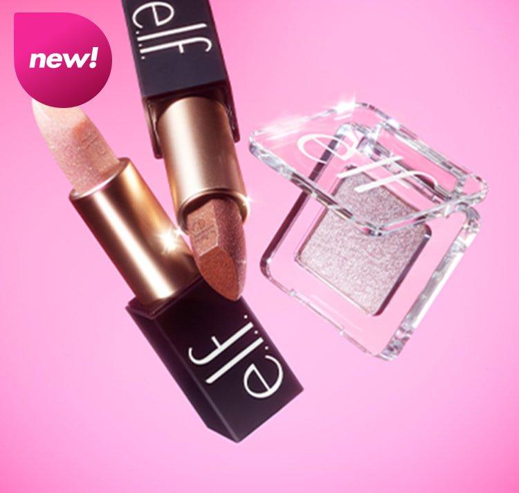 new! e.l.f. Fine As Fleck Glitter Eyeshadow and O Face Shimmer Balm