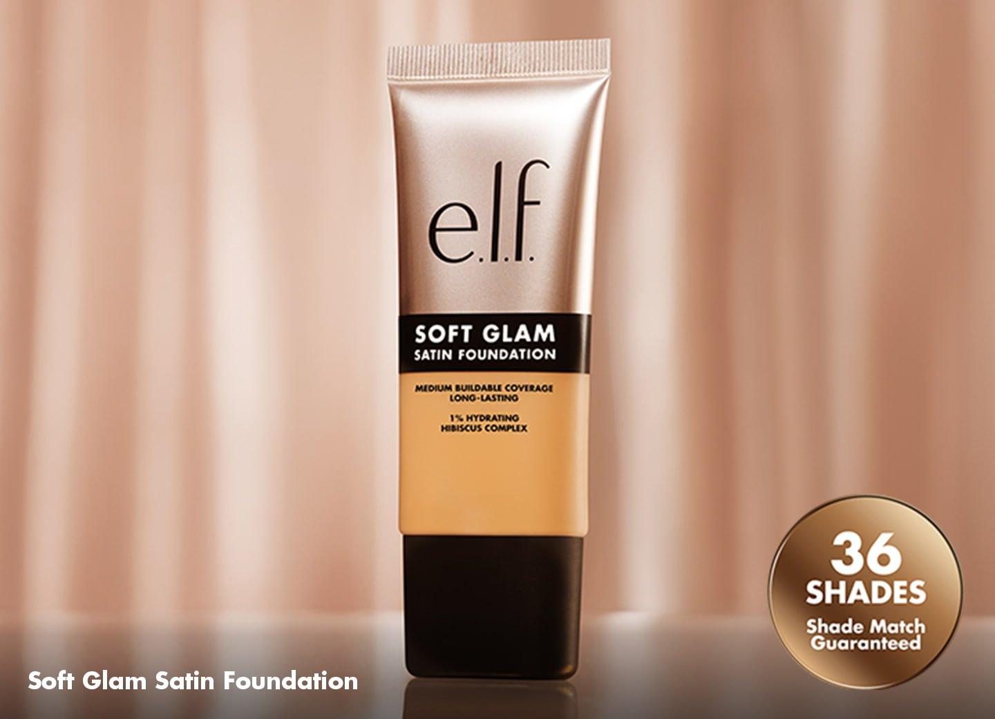 elf Soft Glam Satin Foundation with 36 shades