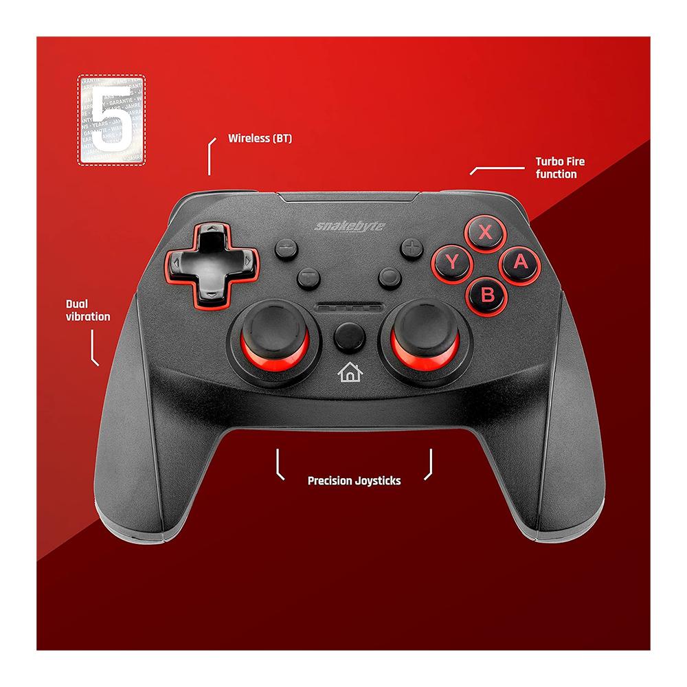 Snakebyte Game Pad S Pro Wireless Controller for Use with Nintendo