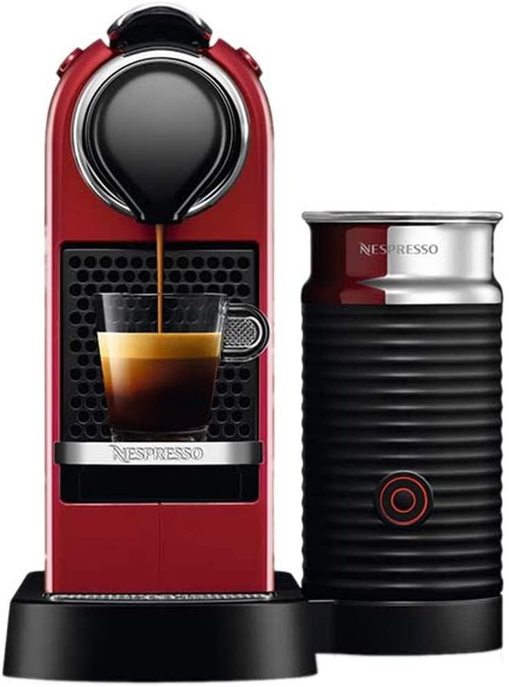 Nespresso Citiz Milk Coffee Machine C123 – Cherry Red