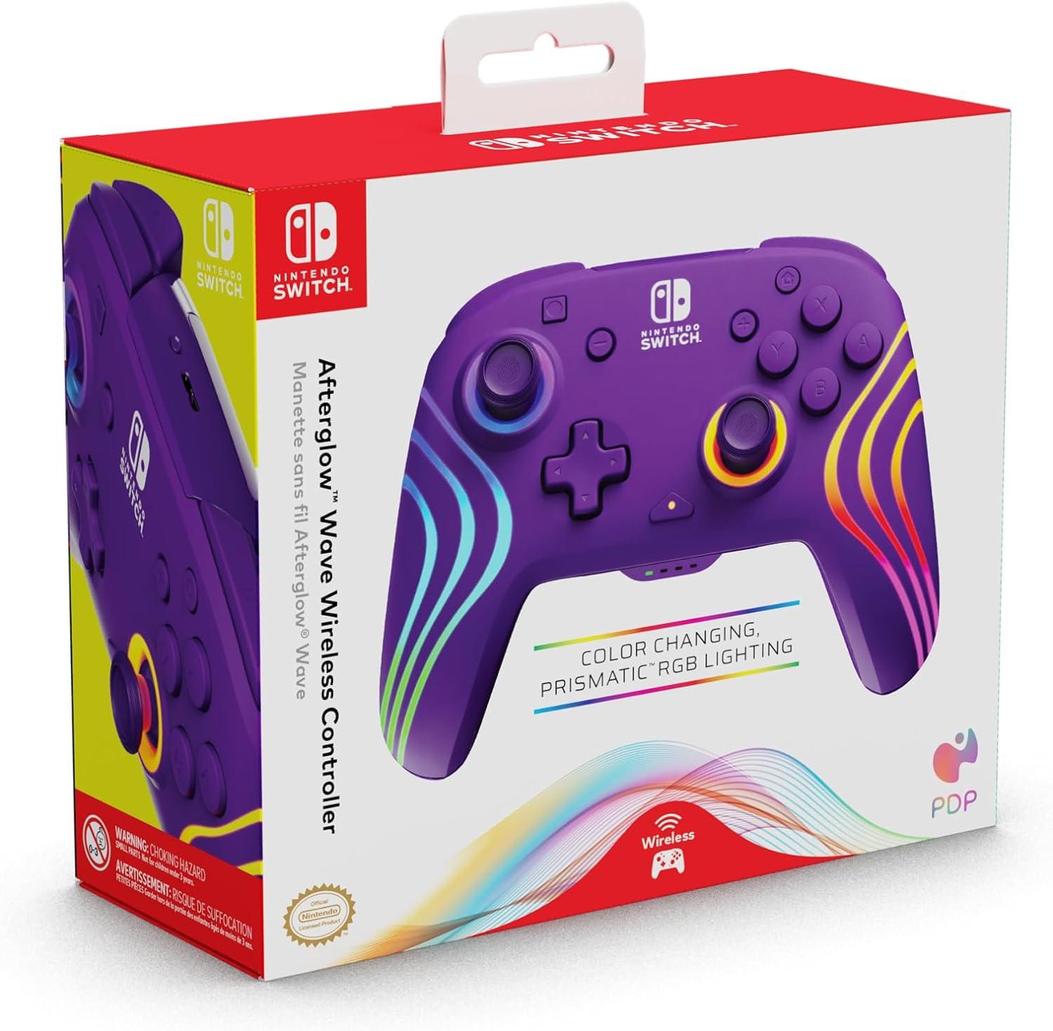 PDP Nintendo Switch Afterglow Wave Wireless Controller Nintendo