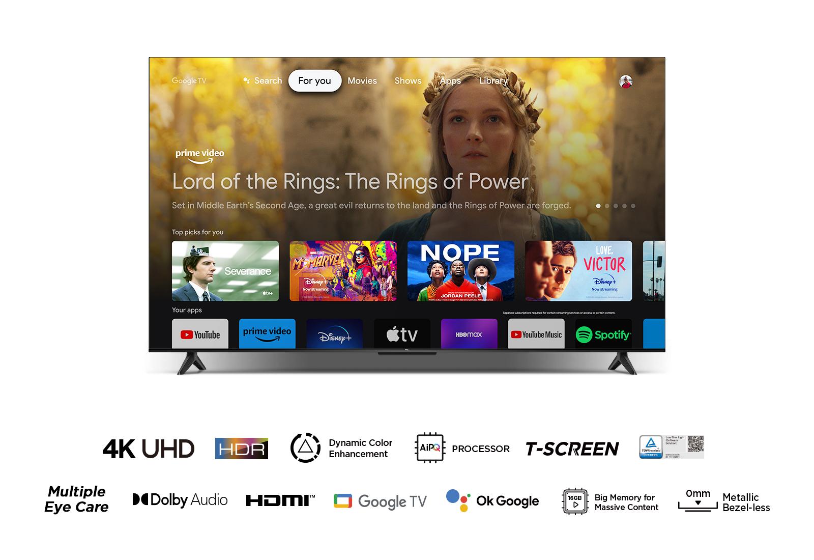 TCL 55 Inch 4K UHD Google TV - 55P69B (2024 Model)