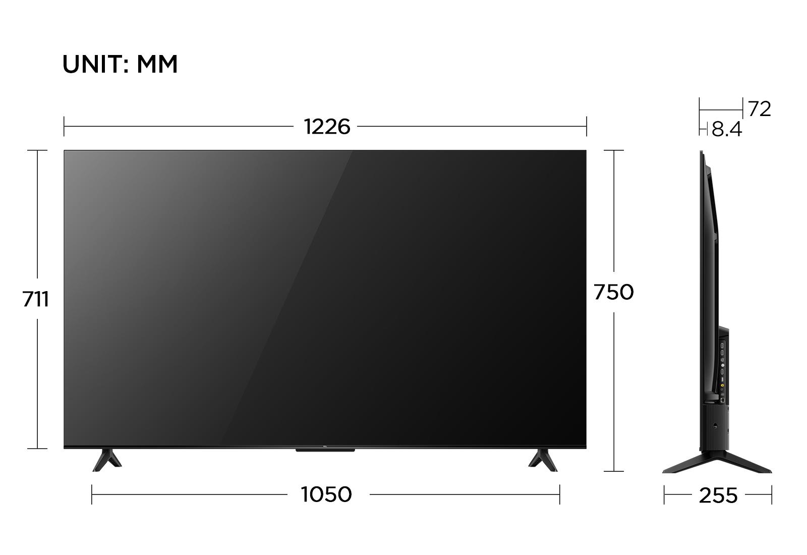 TCL 55 Inch 4K UHD Google TV - 55P69B (2024 Model)