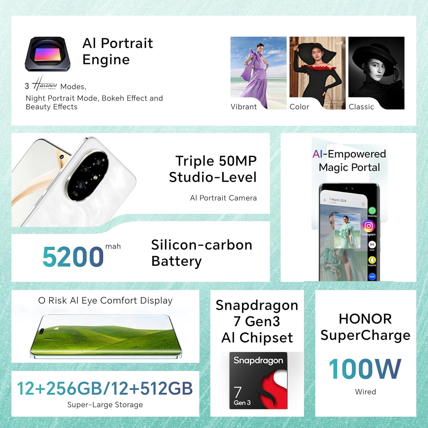 Honor 200 12GB 256GB Black 5G+ FOC