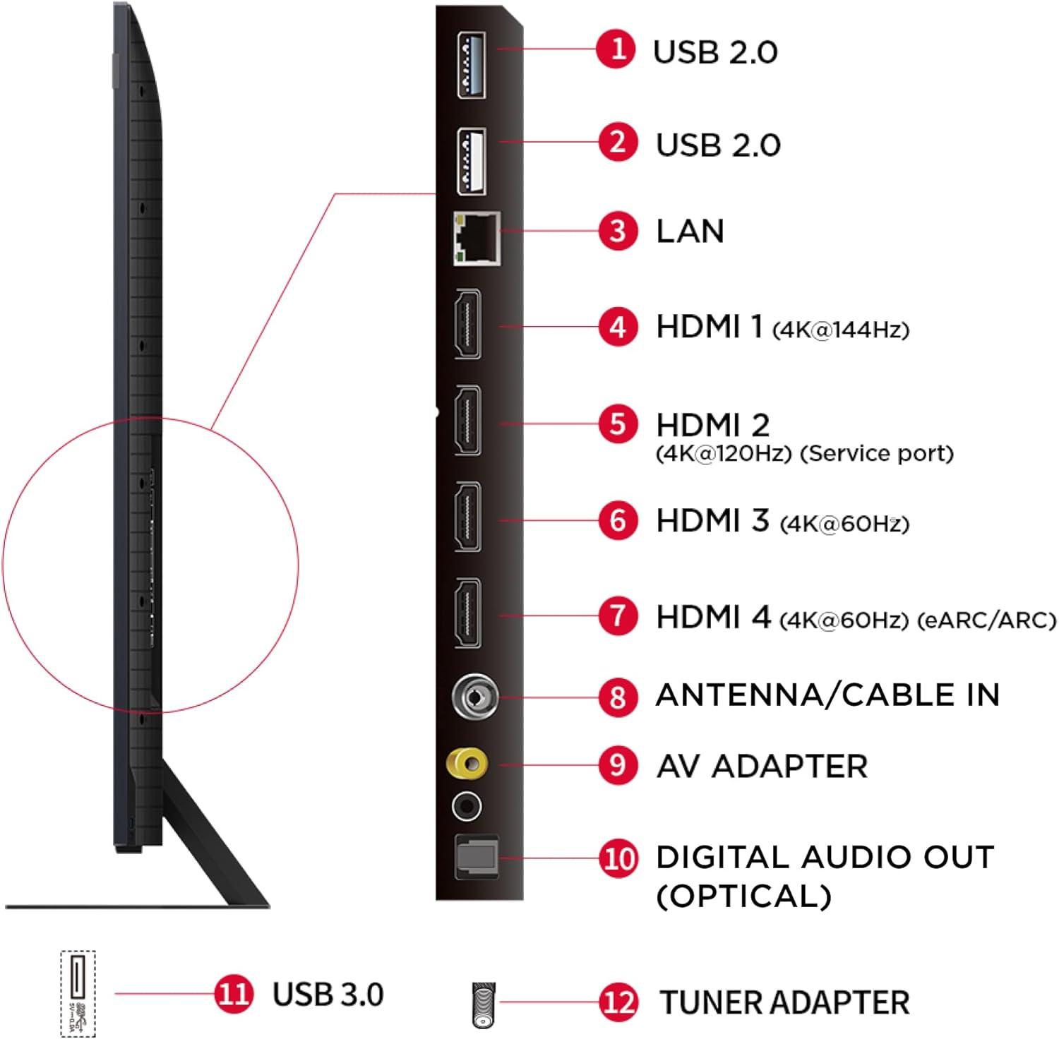 TCL 65 Inch Premium QD Mini-LED Pro Google TV 65C855 (2024) Model