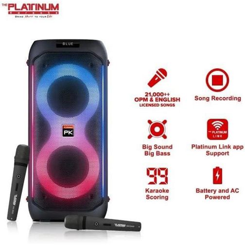 Platinum DK-65 Duo Party Jukebox & Built In Karaoke Speaker Platinum DK-65 Duo Party Jukebox & Built In Karaoke Speaker