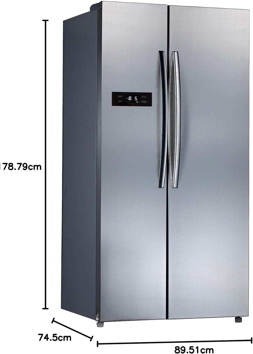 Midea Side By Side Refrigerator 689 Litres HC689WENS + Digital Air