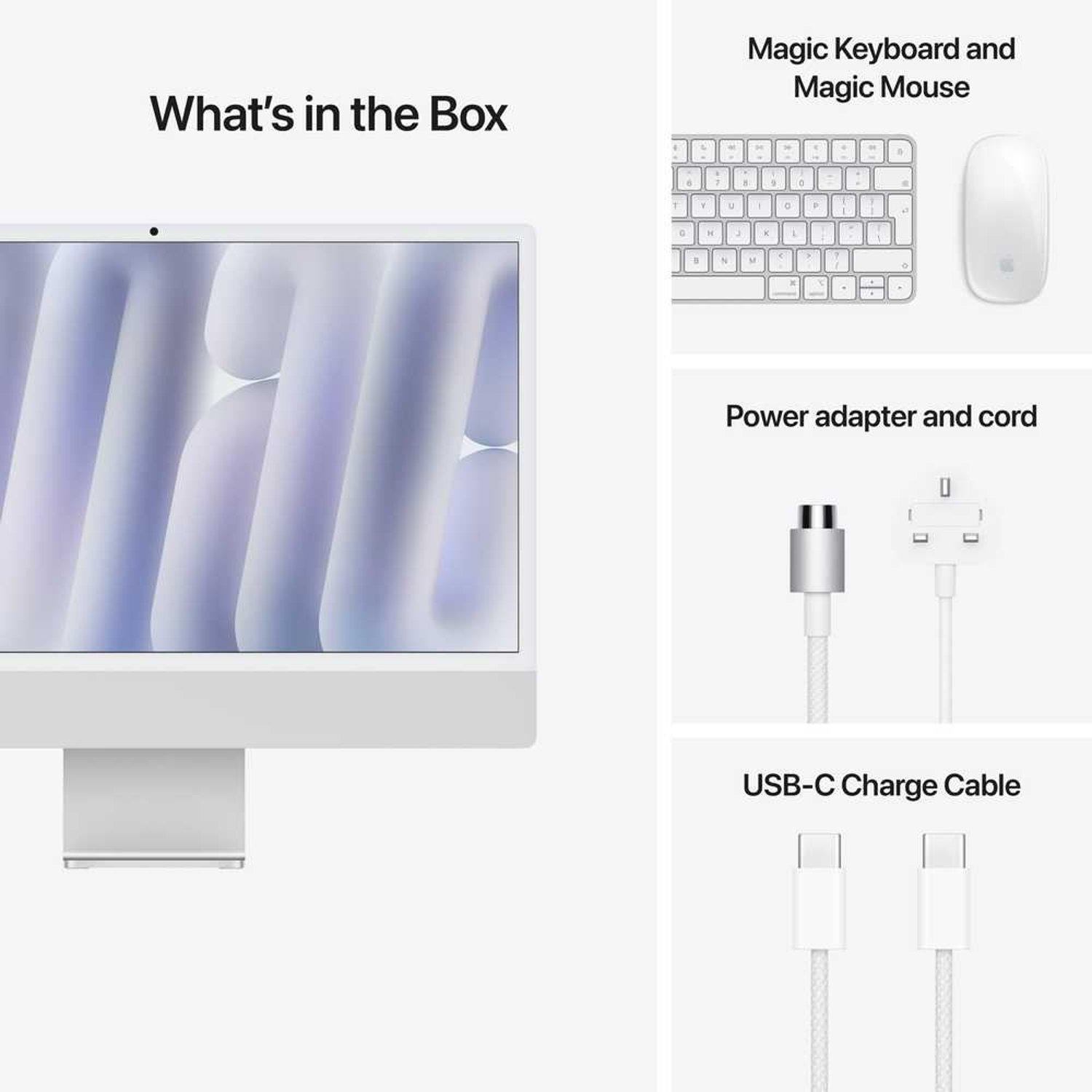 24-inch iMac with Retina 4.5K display: Apple M4 chip with 10-core