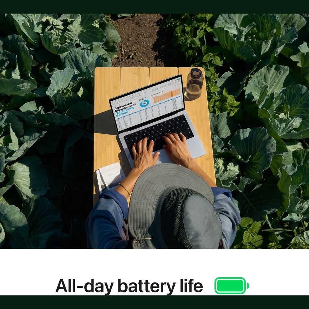 14-inch MacBook Pro: Apple M4 chip with 10-core CPU and 10