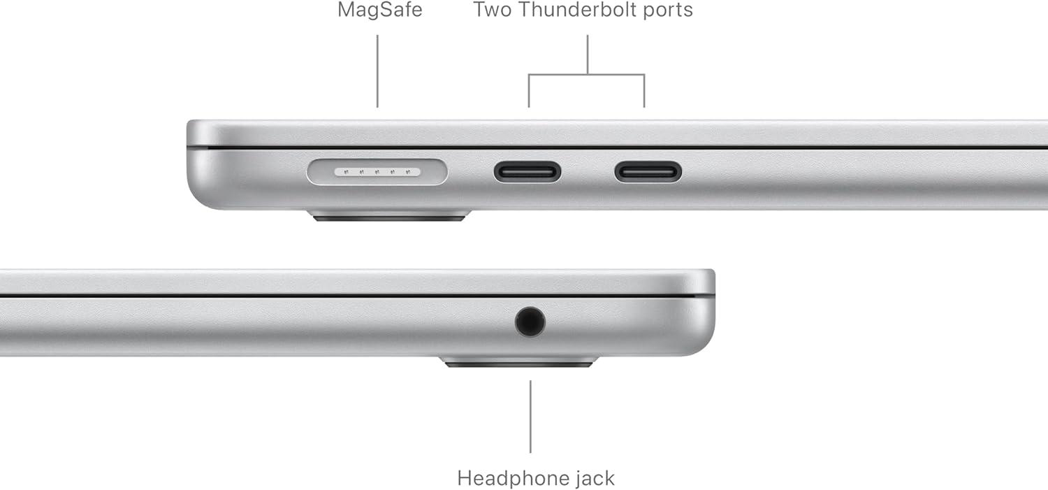 13-inch MacBook Air: Apple M3 chip with 8-core CPU and 8-core GPU