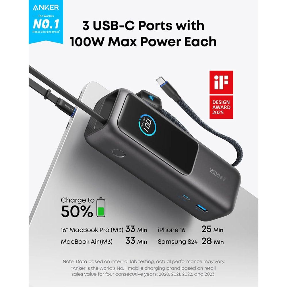 Anker Power Bank 25000mAh 165W 新品未開封 Buy Anker Power Bank 25000mAh 165W with built in USB C and