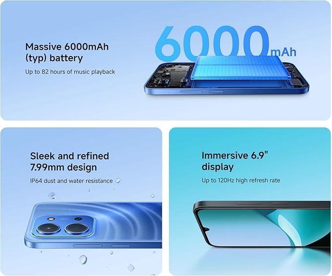 Buy Xiaomi Redmi 15C 4GB RAM + 128GB ROM Smartphone Midnight Black