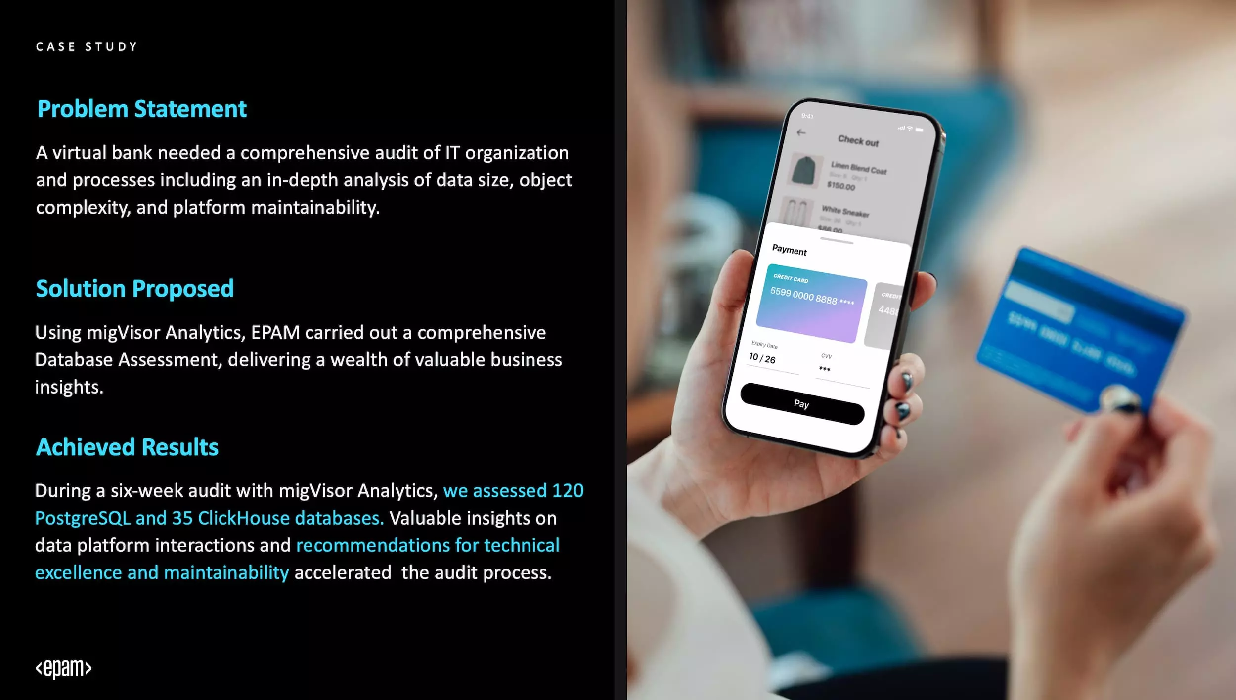 Database Assessment of a Virtual Bank