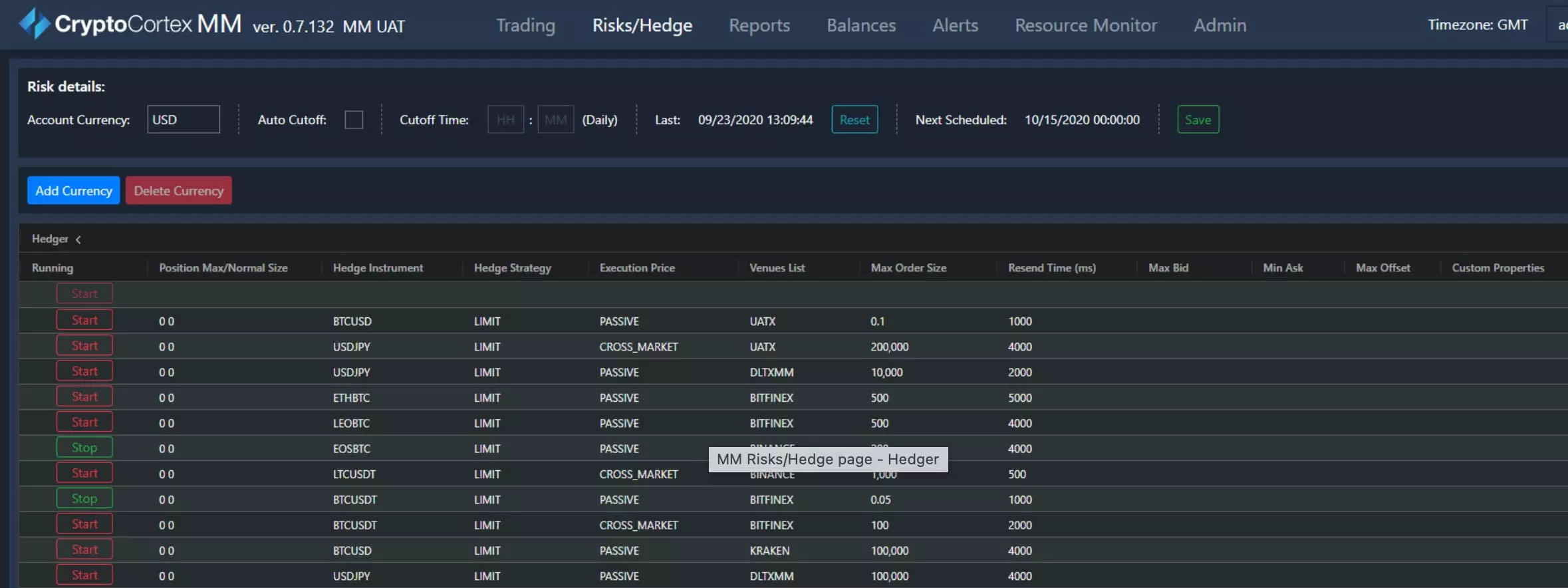 CryptoCortex with MarketMaker component