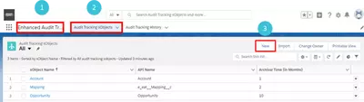Tracking Objects List