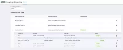 migVisor Streaming main page
