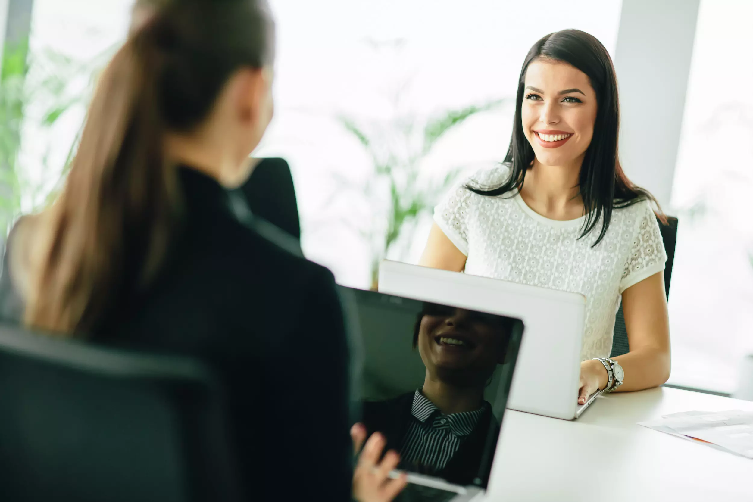 young women office