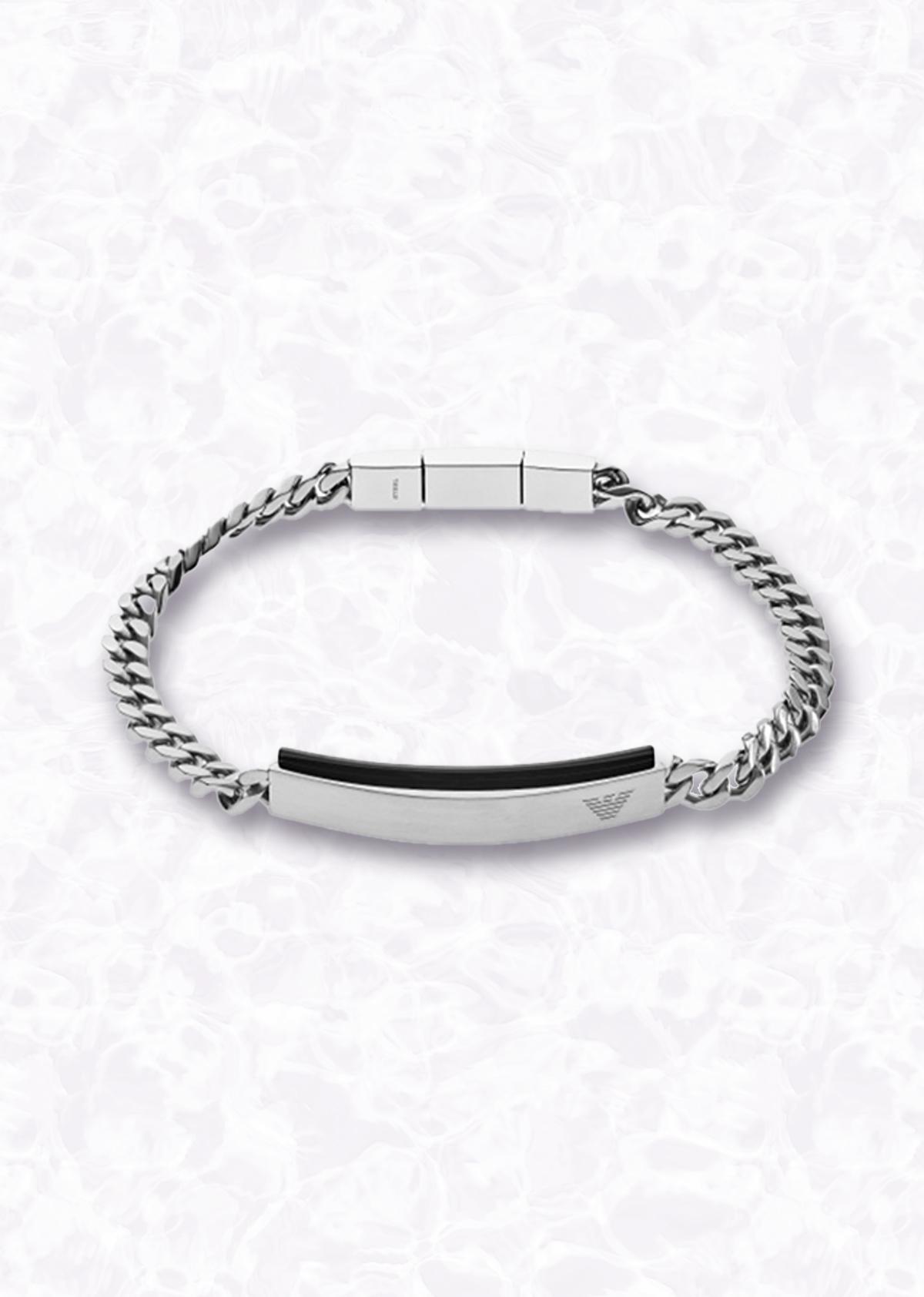 Emporio Armani Men's Stainless Steel Form Chain Bracelet