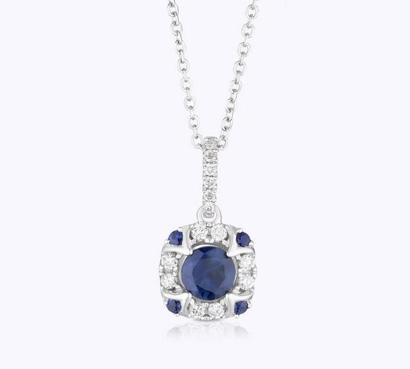 Vera Wang Diamond and Sapphire pendant