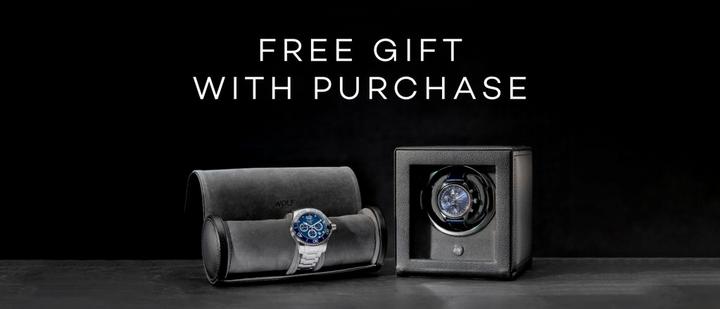 Free gift with purchase for luxury watches over £1500