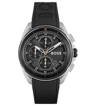 BOSS Volane Men's Black Silicone Strap Watch